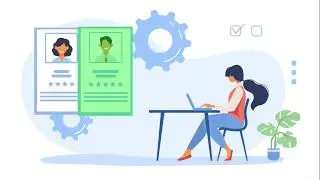 Vector animation - Recruitment process