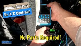 Honda Odyssey - No A/C Controls, Diag & Repair! No Parts Required!