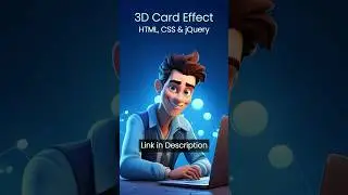 CSS - 3D Card Effect on Hover 2024 #shorts #ytshort #trendingshorts