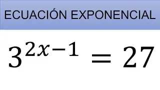 ¿Cómo resolver una ecuación exponencial paso a paso? #ecuacionexponencial