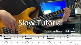 Travelling Without Moving Slap Bass Tutorial Score With Tab | Live From Abbey Road