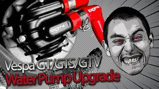 Water Pump RED HOSES! Upgrade/Rebuild - Vespa GT/GTS/GTV