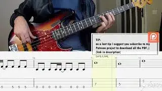 Linkin Park - Heavy Is The Crown BASS COVER + PLAY ALONG TAB + SCORE
