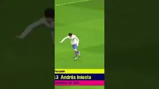 ANDRÉS INIESTA FAZENDO UM GOLAÇO DE COBERTURA NO EFOOTBALL 2024 MOBILE