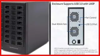 Syba 8 Bay Tool Less Tray Hot Swappabe 2.5" 3.5" SATA Non Raid External USB 3.0 Enclosure