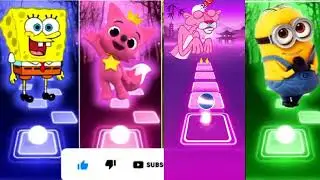 Pinkfong vs Minions vs Pink Panther vs SpongeBob