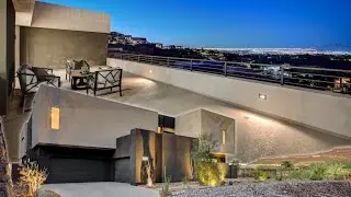 A Must See Futuristic Estate Hillside Nearly 8000 Sqft, 5BD, Loft, Office, 7 Bath, 8 Car Garage Lift