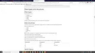 Data types and structures in R