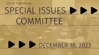 Homewood Special Issues Committee 12/18/23