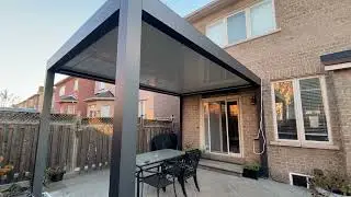 pergola and glass installation / Palmiye Toronto