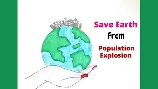 Draw World Population Day 2021 | World Population Day Drawing | World Population Day Poster