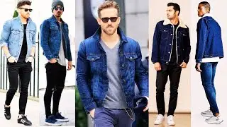 Looks con Chamarra de Mezclilla Ideas de Moda Hombres 👍