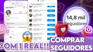 ACHEI!!😻 NOVO SITE PARA COMPRAR SEGUIDORES COM 1 REAL no Instagram 2024!