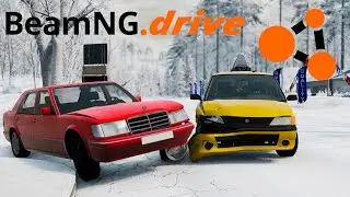 Lajwidło (#132) - Realistyczne zimowe kolizje na śliskiej drodze | BeamNG.drive