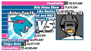 Game YouTubers Vs Entertainment YouTubers - SubCount [2007 - 2026]