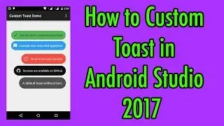 Android Development for Beginners - How To Custom Toast Message.