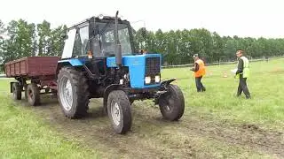 МТЗ-80 и ПОЧТИ опытный ТРАКТОРИСТ!