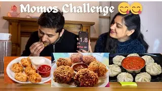 Momos Challenge in UK|| Kurkure, Steamed N Fried Momos || Punjabi Vlog || Punjabi UK Vlog||