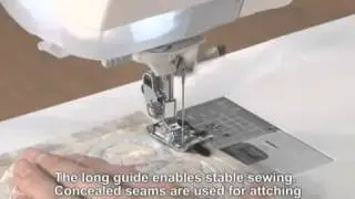 Brother Domestic Sewing Machine Stitch In The Ditch Foot Tutorial