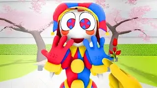 Pomni Love Story in Sakura School! Amazing Digital Circus | Garry's Mod