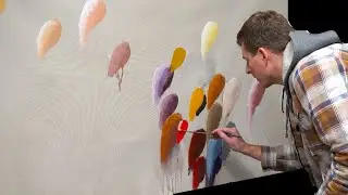 Colorful Abstract Acrylic Painting - BULBS