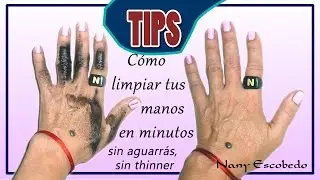 TIPS HOW TO CLEAN YOUR HANDS WITHOUT TURINTHIUM, WITHOUT THINNER