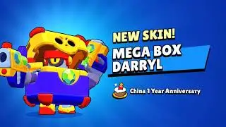 Mega Box Darryl + New Pin! - Brawl Stars