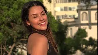 Happy Fit Teen Hispanic Girl
