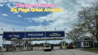 Driving from Chicago to Great America in Gurnee Illinois via I-94 Expressway