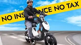 The electric moped 14 year olds can ride