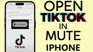 How To Open TikTok On Mute IPhone 2025