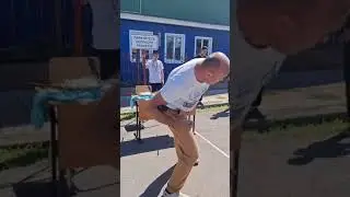 Загнул 18 мм×800 мм стальной прут!!!