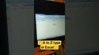Alphabet type in Excel with magical trick #reels #trending #computer #tricks #viralvideo #viralpost