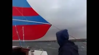 Самодельная яхта Темпро 25 в гонке