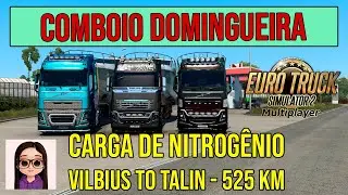ETS2 - Carga de Nitrogênio - Vilbius to Talin - 525 km - Mta dificuldade de estacionar...kkkkk