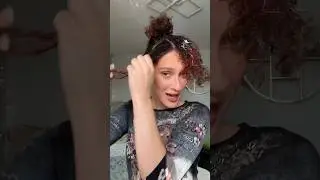THE EASIEST AND CUTEST CURLY HAIRSTYLE!! 