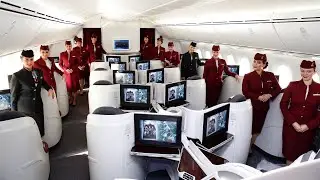 QATAR AIRWAYS Business Class | Boeing 787 Dreamliner from Brussels to Doha (trip report in 4K)