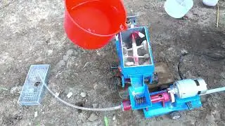 How To Make A Concrete Pump | Small Three Wheel Cement Mixer Works Well
