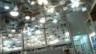 Ceiling Fan Display at Home Depot in Palatine, IL (