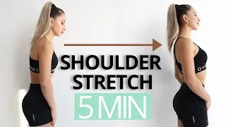 5 MIN SHOULDER STRETCHES FOR FLEXIBILITY | Stretch Stiff Shoulders & Chest | No Equipment