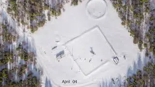 Winter-Spring time-lapse from UAV