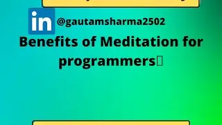 benefits of Meditation for programmers - g cast - codeandman