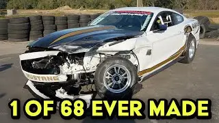 Lead Foot City Grand Opening CRASH of Cobra Jet stang, breaks our hearts.