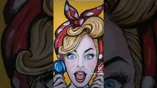 Acrylic painting POP-ART | Картина акрилом ПОП-АРТ