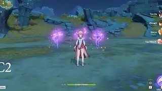 Yae Miko's showcase C0 VS C2 - Genshin Impact