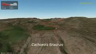 Cachoeira Braunas ∆ hiking trails ∆ 3d-trail.com/brazil/