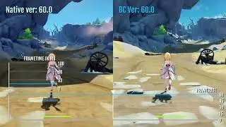 Genshin Impact PS5 - Native vs Backward Compatibility version | Frame-Rate Test (Patch 1.51)