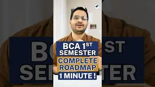 💥BCA 1st Semester Roadmap In 1 Minute🤩 BCA Students 2023 