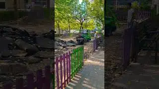 The mini excavator