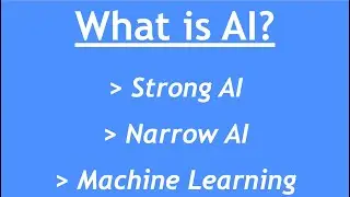 Introduction to AI & ML - Part 1 : What is AI? | Goal of AI? | Categories of AI | Machine Learning